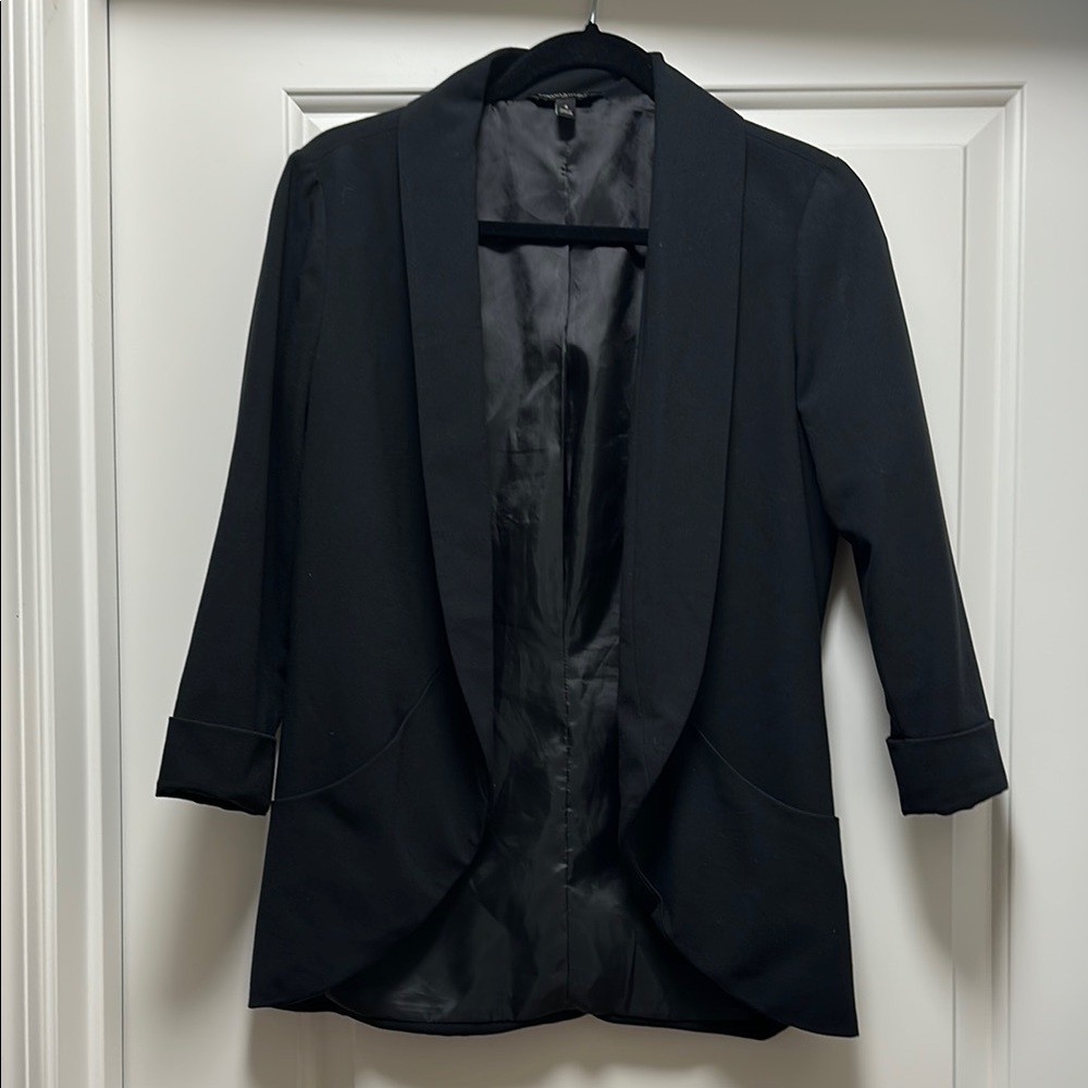 Banana Republic Black Blazer Classic Open Front